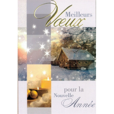 Carte meilleurs voeux avec enveloppe