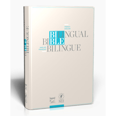 Bible bilingue français/anglais - S21/NLT - couverture Vivella avec zipper