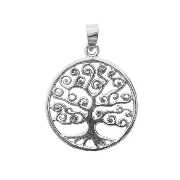 Médaille Arbre de Vie - argent 925% ø 15mm