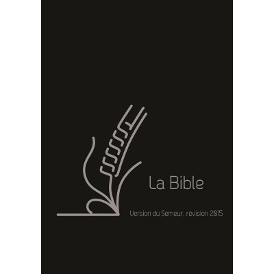 Bible du Semeur 2015, cuir, avec zip Couverture souple cuir vachette authentique