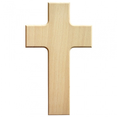Croix bois neutre - 9x15cm