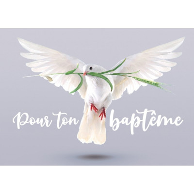 Carte " Pour ton baptême"