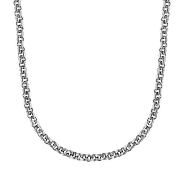 CHAINE ACIER PETITE JASERON FINE 2MM 60 CM