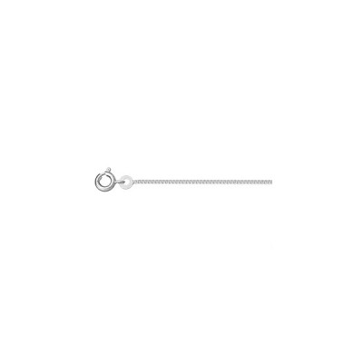 CHAINE GOURMETTE 1.2MM 45CM ARGENT RHODIE
