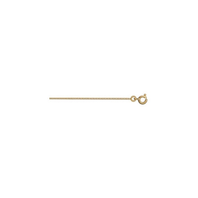 CHAINE GOURMETTE 1.2MM 50CM PLAQUÉ OR