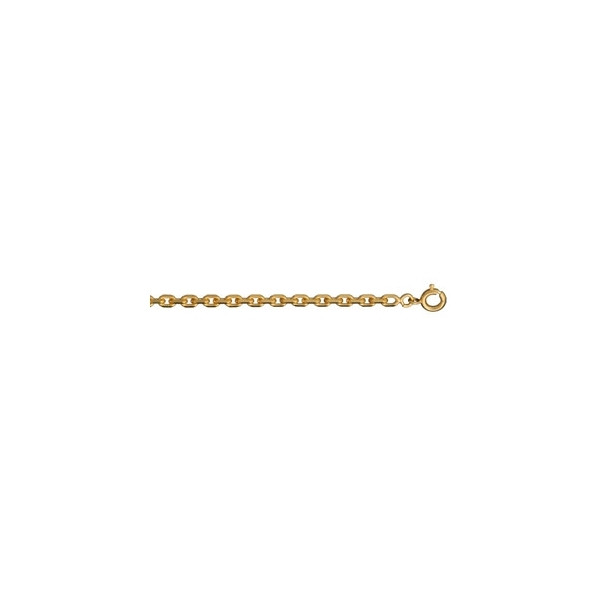 CHAINE FORCAT 3MM 50CM PLAQUÉ OR