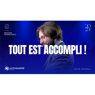 Tout est accompli !  - Benjamin Peterschmitt