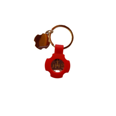 Porte clés Croix/JHS Rouge