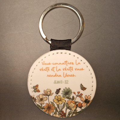 Porte-clés imprimé Jean 8 : 32