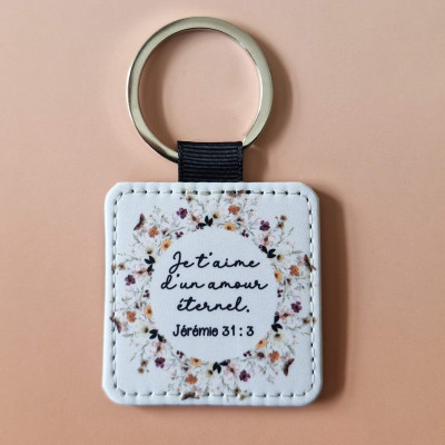 Porte-clés imprimé Jérémie 31 : 3