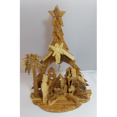 Crêche de Noël en bois (Grand modèle)