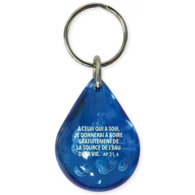Porte-clés goutte d'eau 