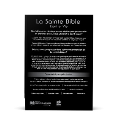 Bible Esprit et Vie couverture rigide noir