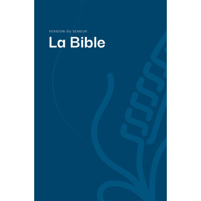 La Bible, version du Semeur, couverture rigide bleue 