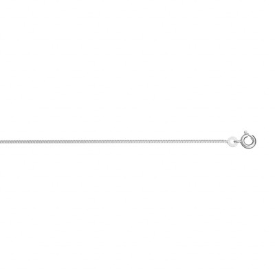 CHAINE GOURMETTE 1.2MM 42 CM ARGENT RHODIE