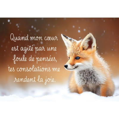 Mini-carte Renard dans la neige