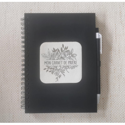 Carnet noir et cuir 1