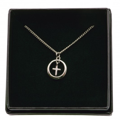 Collier « Croix dans un anneau » en argent