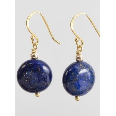Boucles d'oreilles - Pierre bleu en kyanite