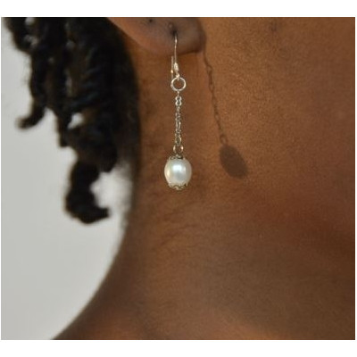 Boucles d'oreilles - Goutte de perle