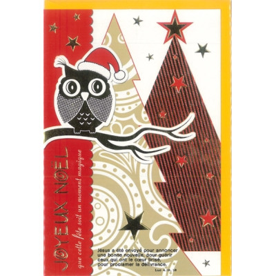 Carte de Noël avec enveloppe