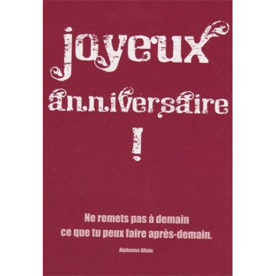 Carte Anniversaire