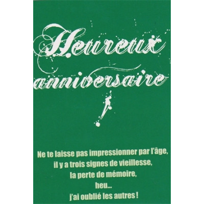 Carte Anniversaire