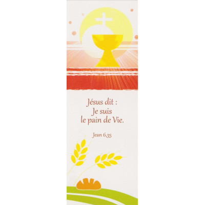 Marque-Page - Signet "Jésus dit : Je suis le Pain de la Vie"