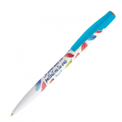 Stylo collection "Je serai avec toi" bleu