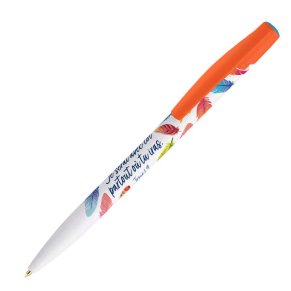 Stylo collection "Je serai avec toi" orange